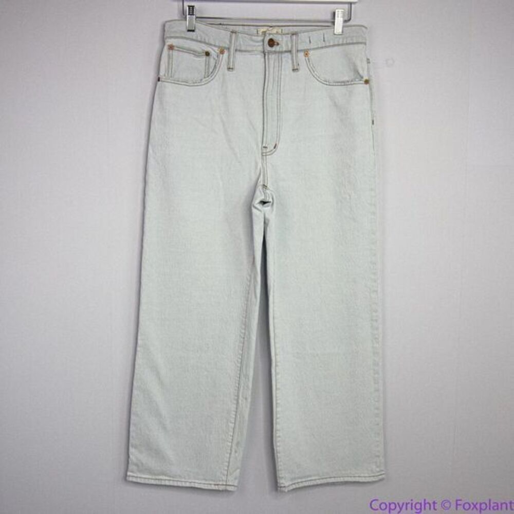 NEW Madewell The‎ Perfect Vintage Wide-Leg Crop Jean in Edmunds Wash, 30 - Picture 3 of 16